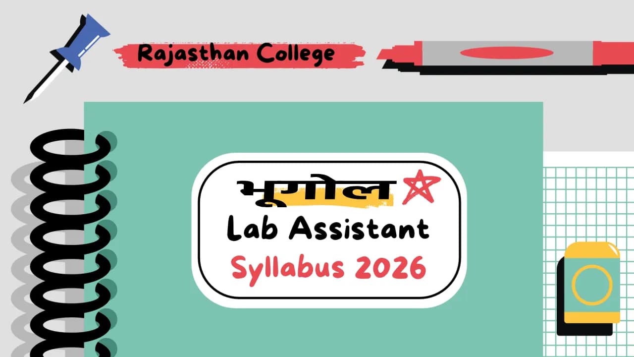 RSSB Collge Lab Assistant Geography Syllabus 2026