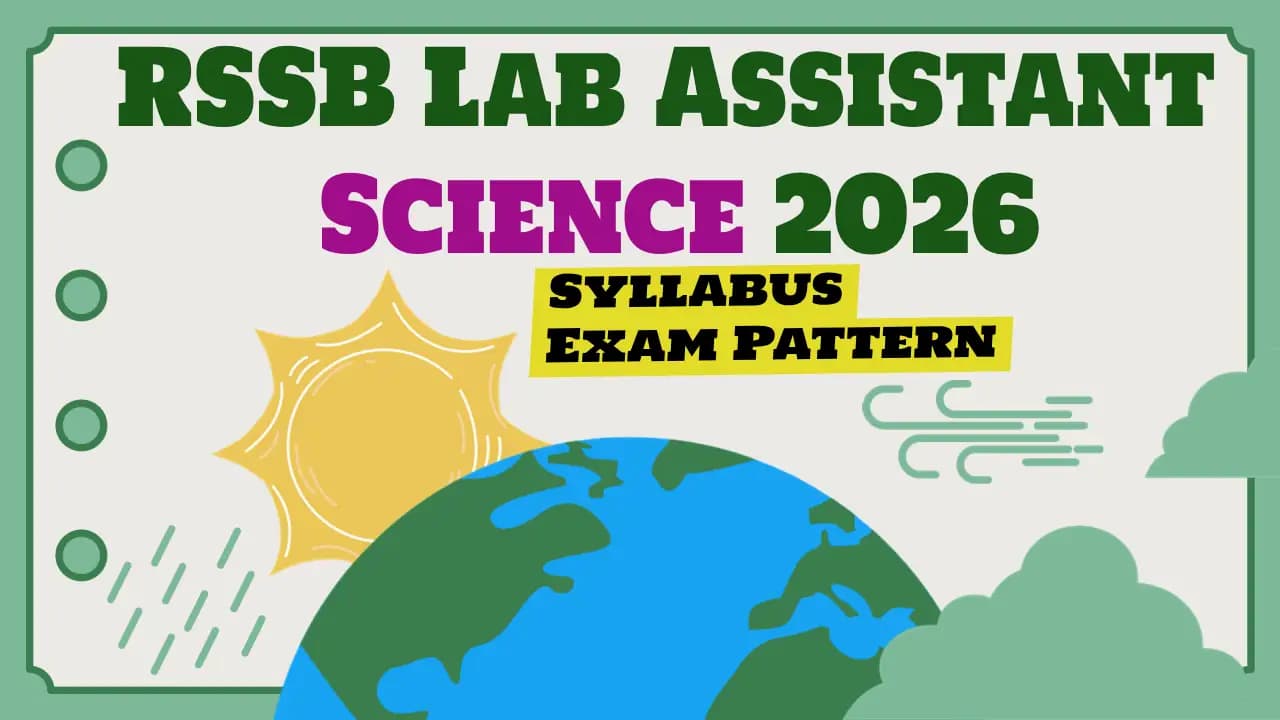 RSSB Lab Assistant Syllabus Pdf Science
