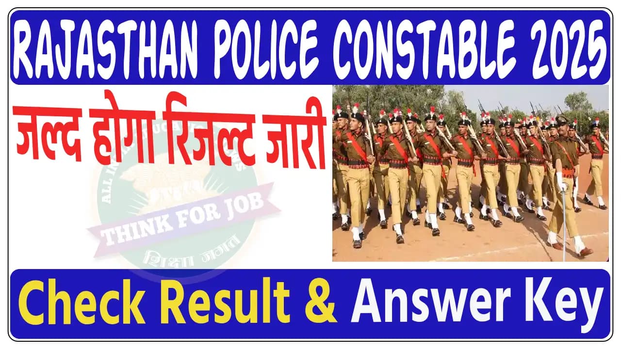 Rajasthan Police Constable Result 2025 & Cut Off Marks